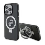 Karl Lagerfeld KLHMP13XHMRSKCK iPhone 13 Pro Max 6.7" black hardcase Ring Stand Karl&Choupettt