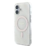 Guess GUHMP16SH4DTEH iPhone 16 6.1" white hardcase IML 4G Background MagSafe - imagine 2
