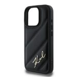 Karl Lagerfeld KLHCP16XPQDSMGK iPhone 16 Pro Max 6.9" black hardcase Quilted Signature - imagine 5