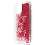 Guess GUHCN58GLHFLRA iPhone 11 Pro 5,8" raspberry hard case Glitter Hearts - imagine 3