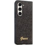 Guess GUHCZFD5HGGSHK F946 Z Fold5 black hardcase Glitter Script - imagine 5