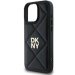 DKNY DKHCP16XPQDSLK iPhone 16 Pro Max 6.9" black Quilted Stack Logo - imagine 6