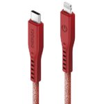 ENERGEA Flow USB-C to Lightning C94 MFI Cable 1.5m Red 60W 3A PD Fast Charge - imagine 2