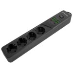 Proove Power Strip 2m 3000W Power Socket P-04 (4xAC + 4xUSB + 2xType-C) black - imagine 4