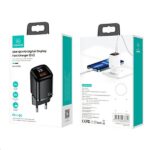 USAMS Wall Charger 1xUSB-C + 1xUSB T46 33W (only head) PD3.0 + QC3.0 Fast Charging black CC152TC01 - imagine 10