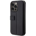 BMW BMBKP14L22RDPK iPhone 14 Pro 6.1" black bookcase Leather Textured&Stripe - imagine 4