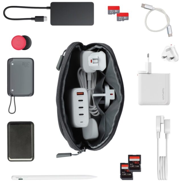 Power charger 4smarts Flex Pro 100W 3xUSB-C + 1xUSB-A Travel Edition white - imagine 5