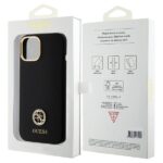 Guess GUHCP15SM4DGPK iPhone 15 / 14 / 13 6.1"black hardcase Silicone Logo Strass 4G - imagine 8
