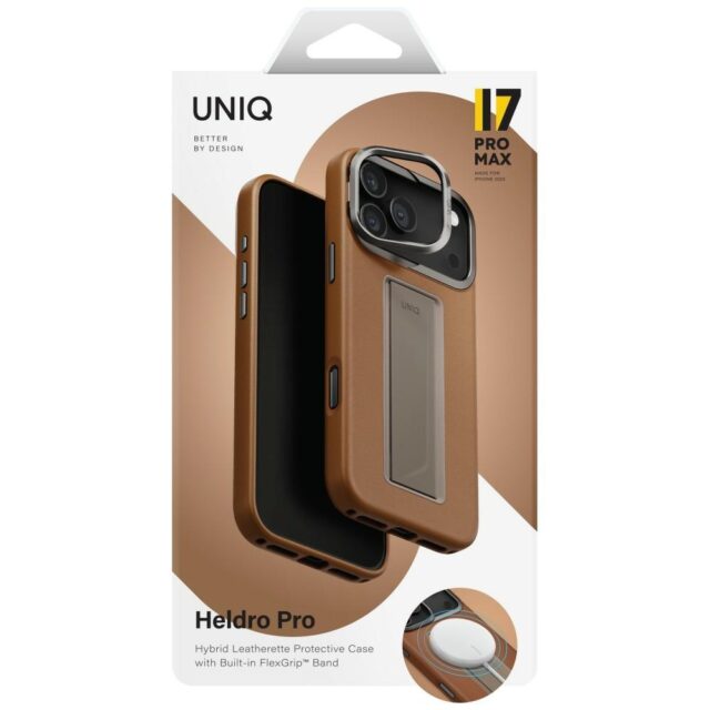 Case UNIQ Heldro Pro for iPhone 17 Pro    Max Magclick Charging caramel - imagine 6