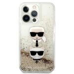 Karl Lagerfeld KLHCP13XKICGLD iPhone 13 Pro Max 6,7" gold hardcase Liquid Glitter Karl&Choupett - imagine 3
