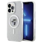 Karl Lagerfeld KLHMP14XHGKCNOT iPhone14 Pro Max 6.7" transparent hardcase Karl&Choupette Glitter Mag