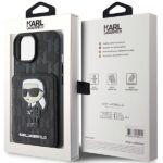 Karl Lagerfeld KLHCP15SSAKKNSCK iPhone 15 / 14 / 13 6.1" black hardcase Saffiano Cardslots and - imagine 9