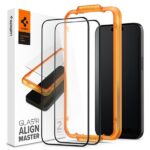 Spigen Alm Glass FC iPhone 15 6.1" 2 pcs tempered glass black frame AGL06906