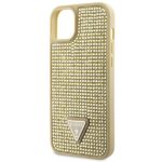 Guess GUHCP14MHDGTPD iPhone 14 Plus/ 15 Plus 6.7"gold hardcase Rhinestone Triangle - imagine 6