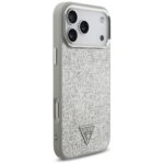 Case Guess Glitter Triangle Logo MagSafe for iPhone 17 Pro Max silver - imagine 4