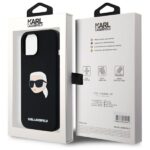 Karl Lagerfeld KLHMP15SSKHPPLK iPhone 15 6.1" black hardcase Silicone Karl Head Print MagSafe - imagine 8