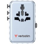 Verbatim Travel Adapter EU/UK/US GaN   2xUSB-C/2xUSB-A/1xUSB-C PD 100W blue 30192 - imagine 4