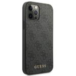 Guess GUHCP12LG4GFGR iPhone 12 Pro Max 6,7" grey hard case 4G Metal Gold Logo - imagine 4