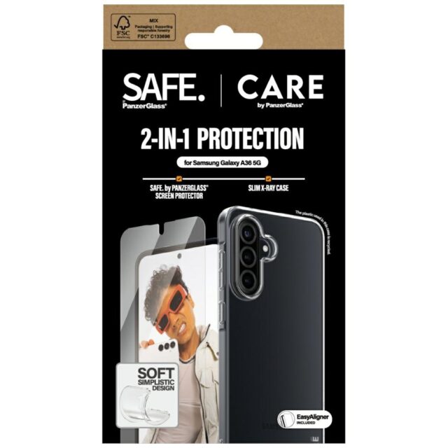 CARE by PanzerGlass Protective Set Fashion 2-in-1 Case+Glass for Samsung Galaxy A36 5G - imagine 4