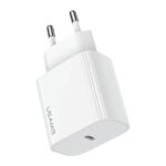 USAMS Wall Charger 1xUSB-C T65 PD20W (only head) PD Fast Charging white CC226TC01 (US-CC226)