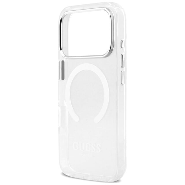 Guess Metal Outline MagSafe case for iPhone 17 Pro silver - imagine 6