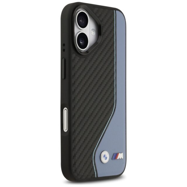 Case BMW M Carbon Logo MagSafe for iPhone 17 blue - imagine 4