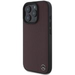 Mercedes MEHMP16X23RBGVR iPhone 16 Pro Max 6.9" red hardcase MB Wood Imitation Leather MagSafe - imagine 2