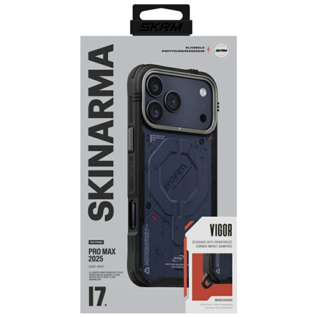 Etui Skinarma Vigor MagSafe do iPhone 17  Pro Max niebieski - imagine 6