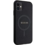 Guess GUHMN61PSAHMCK iPhone 11 / Xr 6.1"black hardcase Saffiano MagSafe - imagine 4