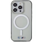 BMW BMP14XHCRS transparent hard case with Silver MagSafe ring for iPhone 14 Pro Max (6.7″) - imagine 3