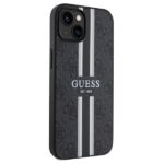 Guess GUHMP15SP4RPSK iPhone 15 / 14 / 13 6.1" black hardcase 4G Printed Stripes MagSafe - imagine 4