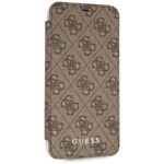 Guess GUFLBKI65GF4GBR iPhone Xs Max brown book 4G Charms Collection - imagine 4