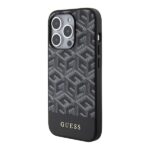 Guess GUHMP15LHGCFSEK iPhone 15 Pro 6.1" black hardcase GCube Stripes MagSafe - imagine 2