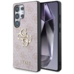 Case Guess Big 4G Logo Classic Logo for Samsung Galaxy S25 Ultra pink