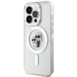 Karl Lagerfeld KLHMP15LHGKCNOT iPhone 15Pro 6.1" transparent hardcase Karl&Choupette Glitter MagSafe - imagine 2
