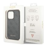 Guess GUHCP14XG4GFGR iPhone 14 Pro Max 6,7" grey hard case 4G Metal Gold Logo - imagine 8