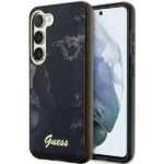 Guess GUHCS23MHTMRSK S23+ S916 black hardcase Golden Marble Collection