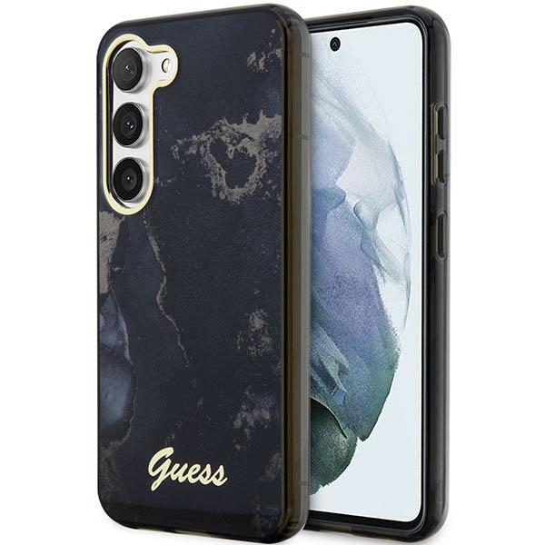 cps-bcfc55f89ad690fd7be07539d6505bf4-2025-12-06-14-55-42 Guess GUHCS23MHTMRSK S23+ S916 black hardcase Golden Marble Collection - imagine 1
