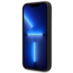 Guess GUHCP14LSLSMK iPhone 14 Pro 6,1" black hard case Silicone Vintage Gold Logo - imagine 5