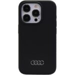 Audi Silicone Case iPhone 15 Pro 6.1" black hardcase AU-LSRIP15P-Q3/D1-BK