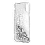 Guess GUHCPXGLUFLSI iPhone XXs silver hard case Glitter Liquid - imagine 6