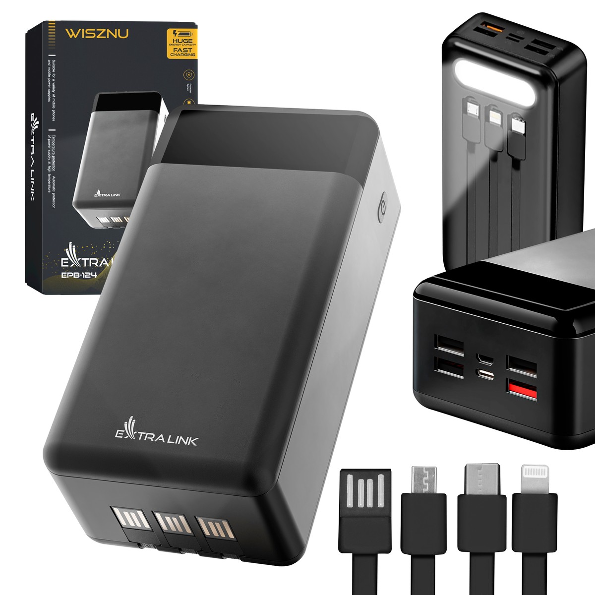 cps-bd0ff7f549b2fe262194d4e7a51dbf82-2025-12-05-11-05-49 Extralink EPB-124 30000mAh Black | Powerbank | Power bank, Fast Charging, USB-C - imagine 1