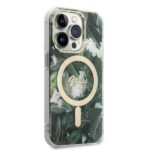 Guess Set GUBPP14LHJEACSA Case+Charger iPhone 14 Pro 6,1" green hard case Jungle MagSafe - imagine 4