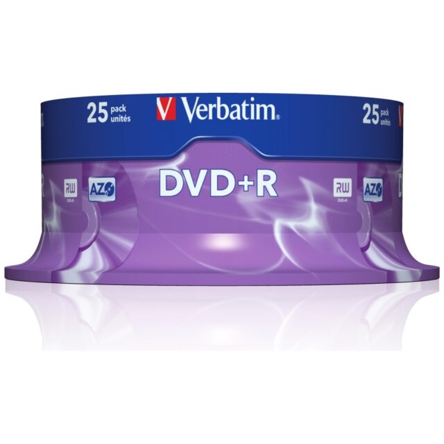 Verbatim DVD-R 4.7GB 16x AZO matt silver 25pcs 43500 - imagine 2