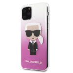 Karl Lagerfeld KLHCN58TRDFKPI iPhone 11Pro pink Gradient Ikonik Karl - imagine 2