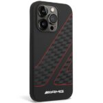 AMG AMHMP14X2SCFR iPhone 14 Pro Max 6.7" black hardcase with Checkered Flag Pattern and MagSafe - imagine 3