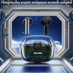 AWEI Bluetooth 5.3 T52 Pro2TWS headphones + docking station black - imagine 2