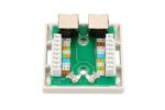 Extralink | Wall mount outlet | 2x RJ45 KAT5E STP - imagine 4