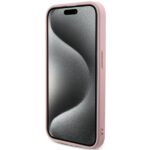 Guess GUHCP14LPSAIRSP iPhone 14 Pro 6.1" pink hardcase Saffiano Iridescent Script - imagine 5