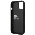 Case BMW BMHCP14S22NSTB iPhone 14 / 15 / 13 6.1" black Stamped Tricolor Stripe - imagine 7